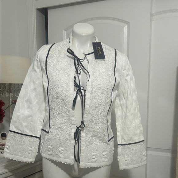 Polo Ralph Lauren Jackets & Blazers - Polo by Ralph Lauren White Jacket with Black Accents